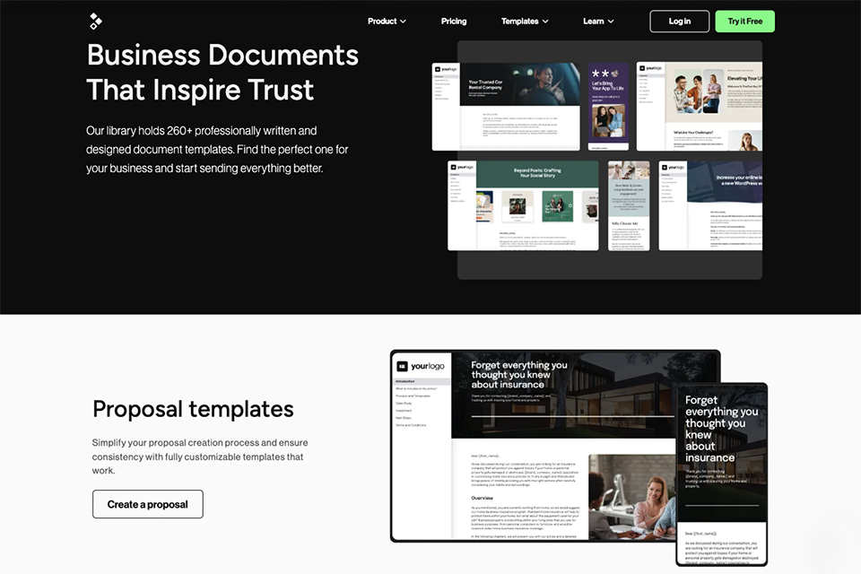 betterproposals io software documentation tool