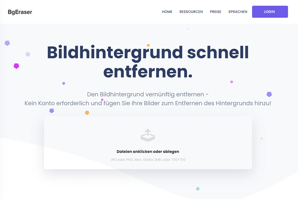 bg-Radiergummi-Hintergrundentfernungsschnittstelle