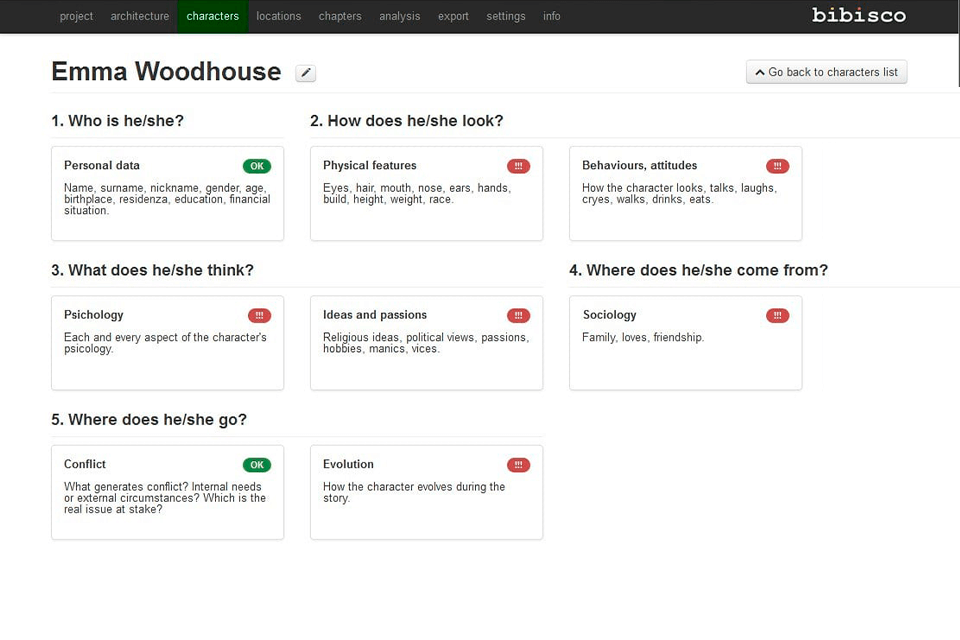 bibsco alternative to scrivener interface