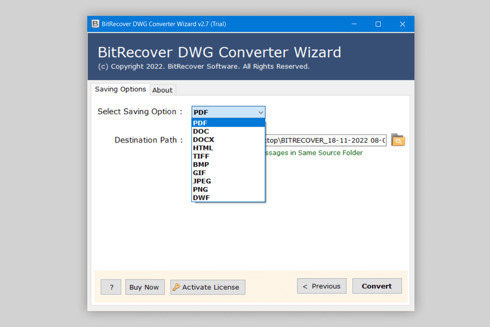 bitrecover dwg converter software formats