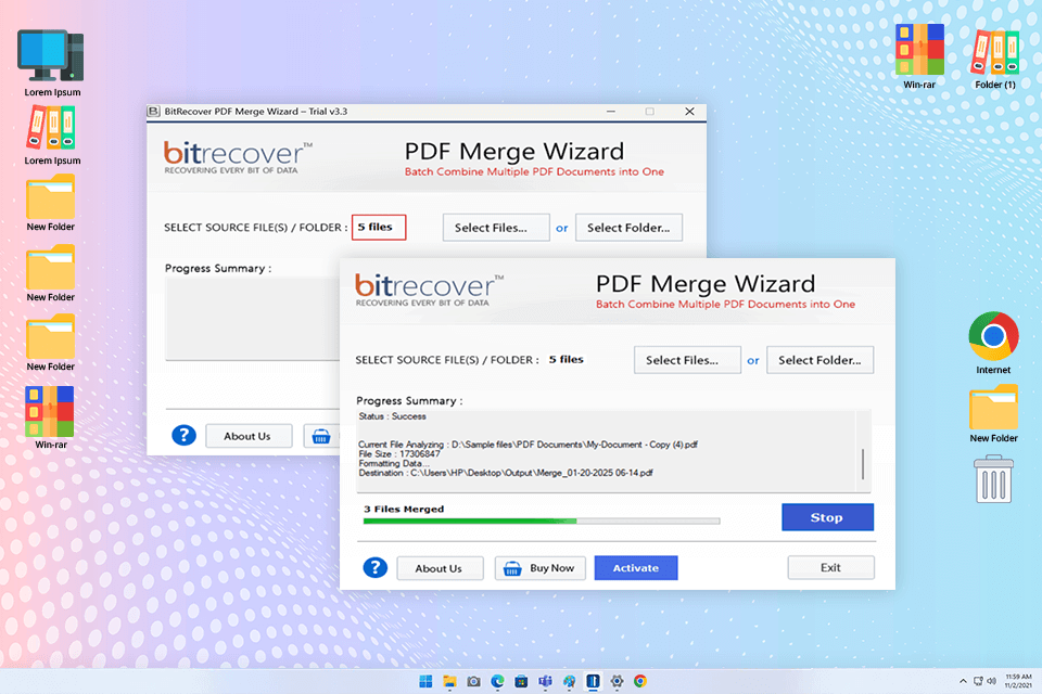 bitrecover pdf merge software