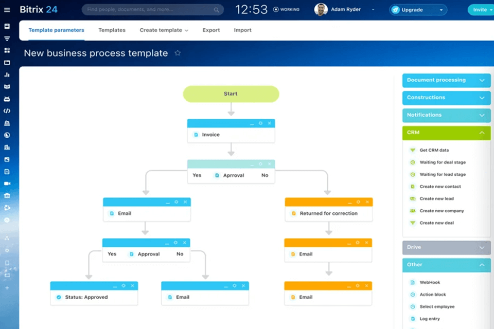 bitrix24 zoho alternative interface