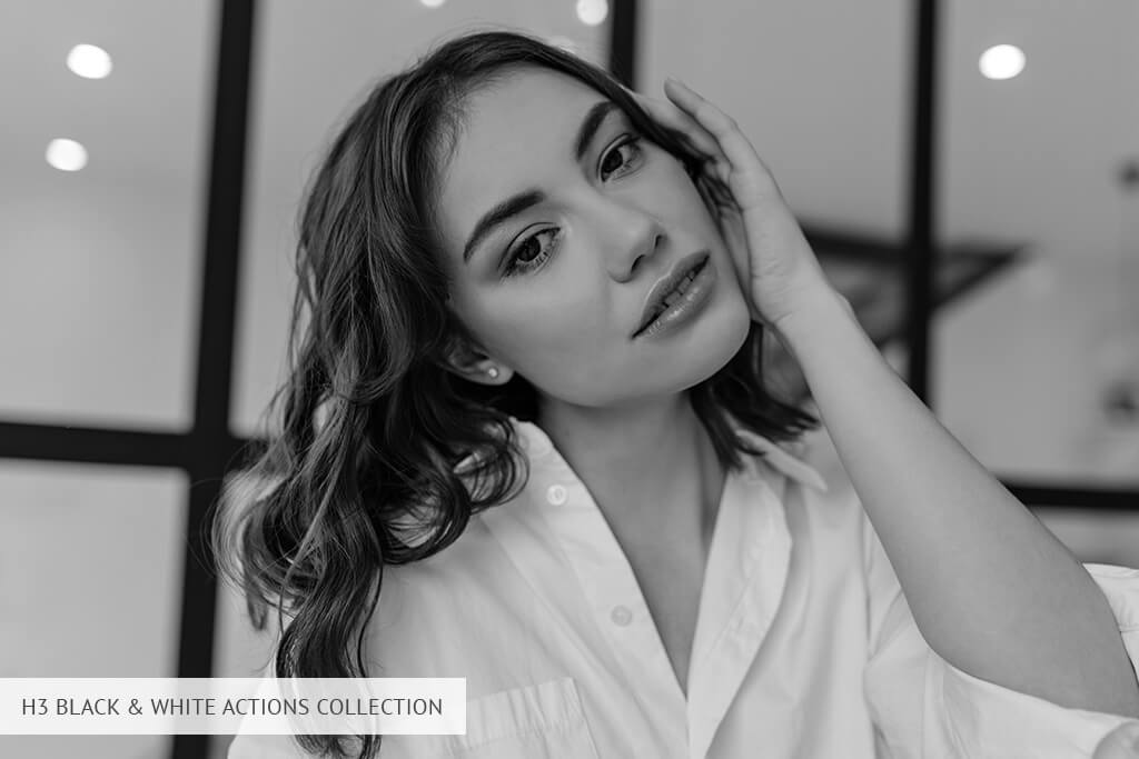 جميلة photoshop إجراءات أبيض وأسود