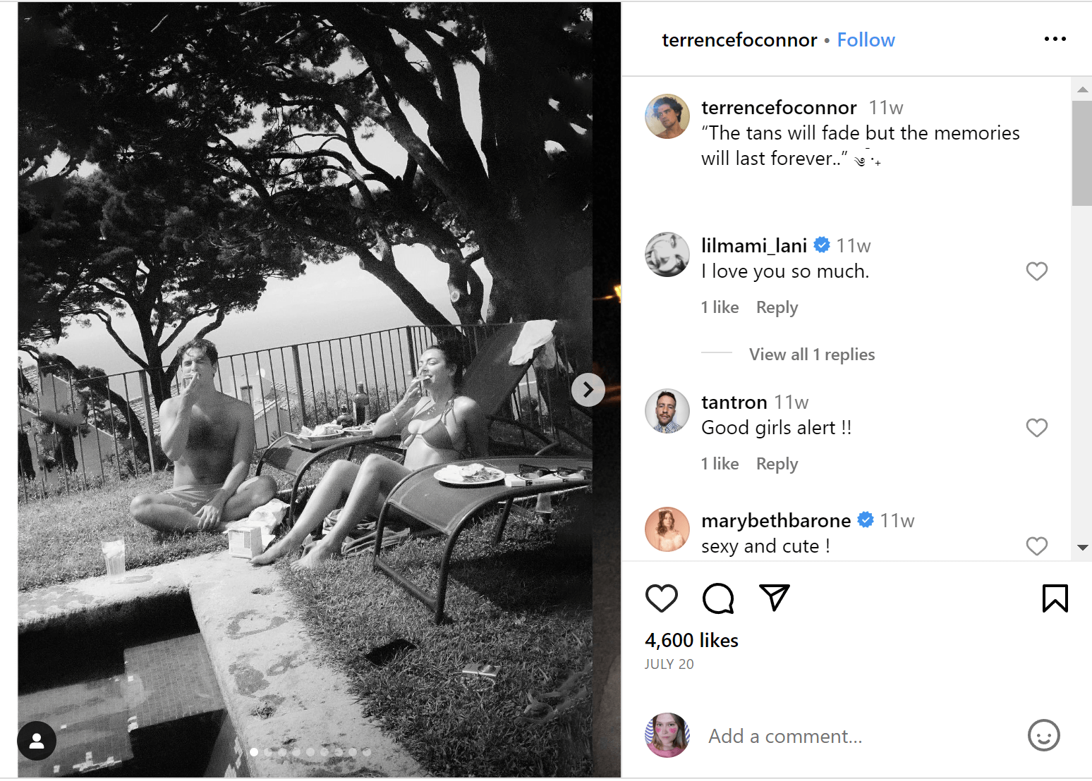 black and white photo cute caption