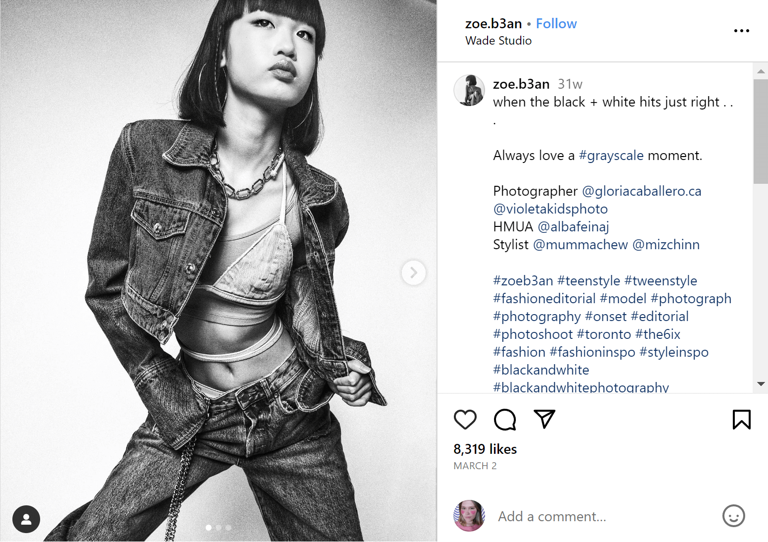 black and white photo short caption