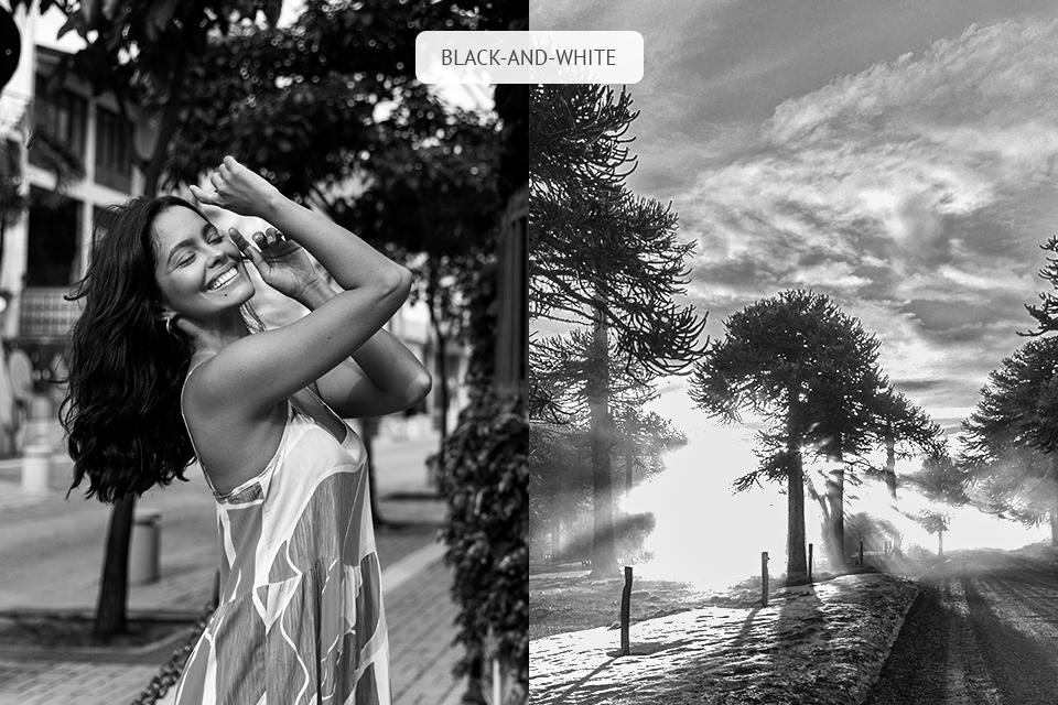 black and white photography editing style