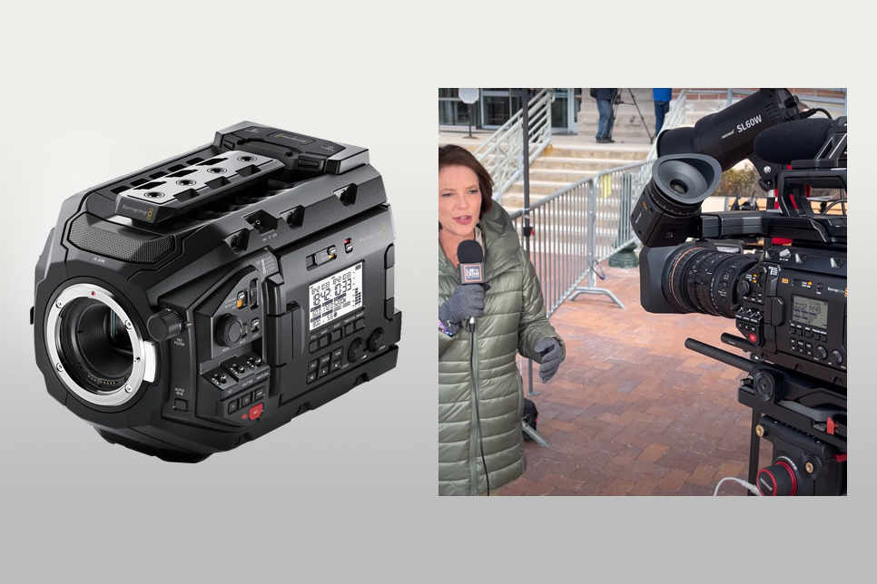 blackmagic design ursa mini pro camera for podcasting