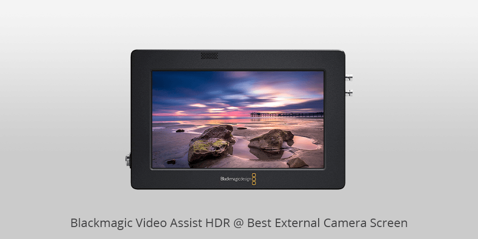 blackmagic video assist hdr external camera screen