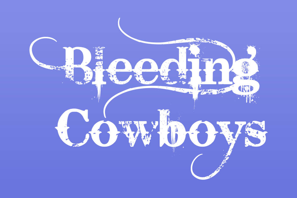 bleeding cowboys most hated fonts