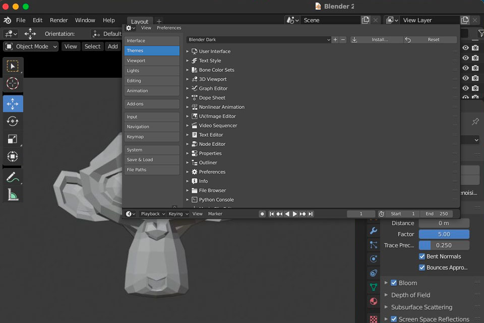 blender video editing software for mac interface