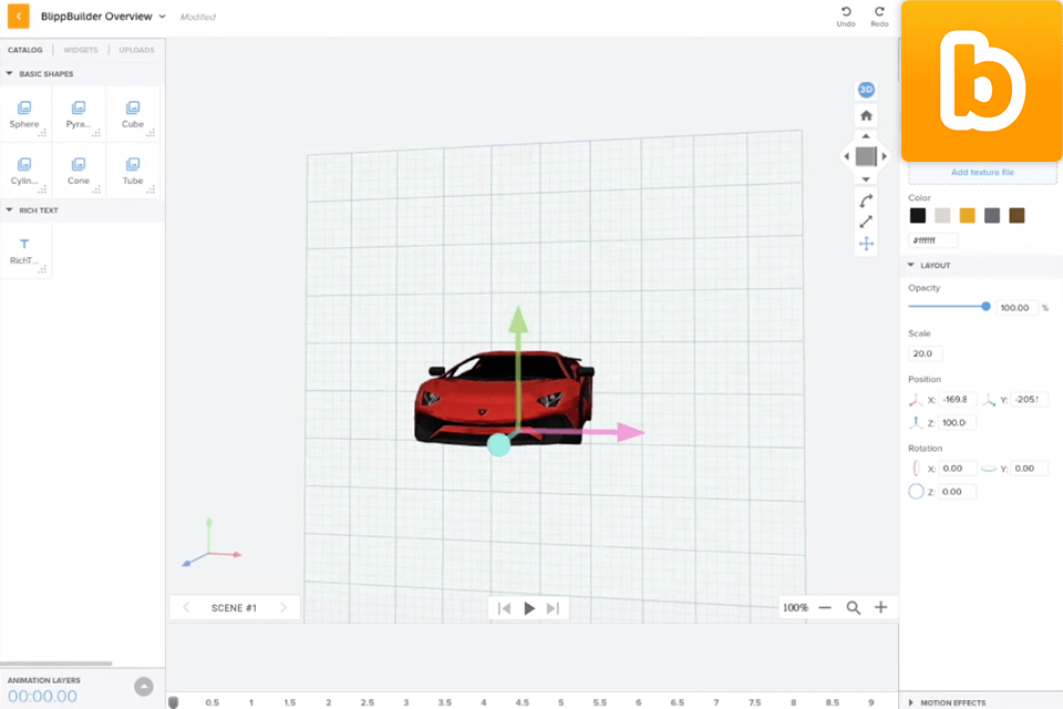 blippbuilder interface
