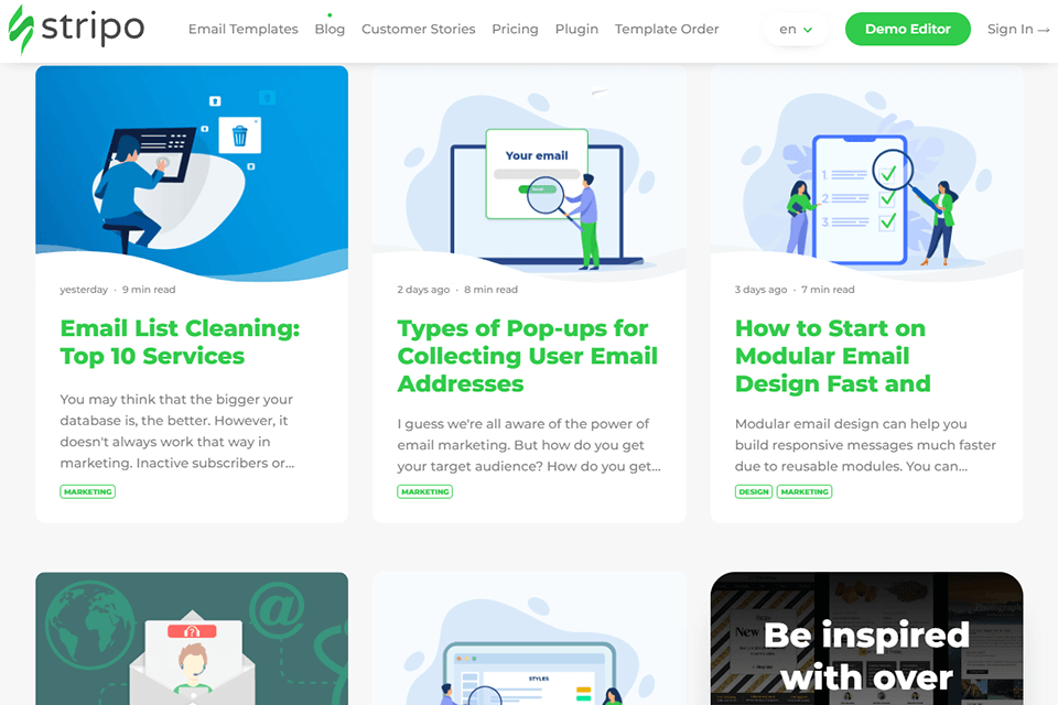 blog stripo email template builder review