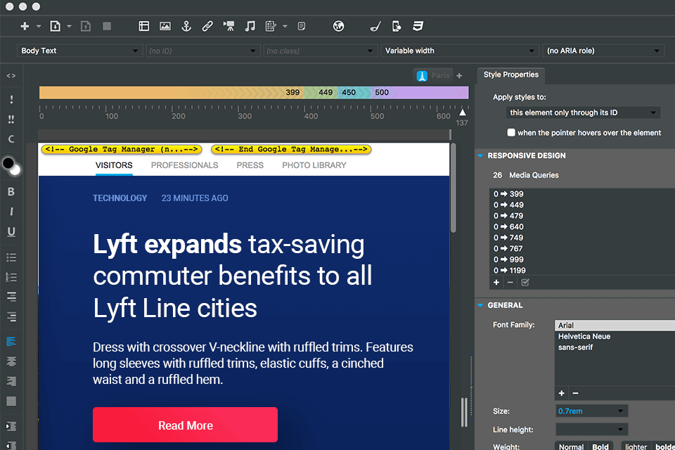 واجهة bluegriffon