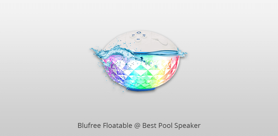 blufree floatable pool speakers