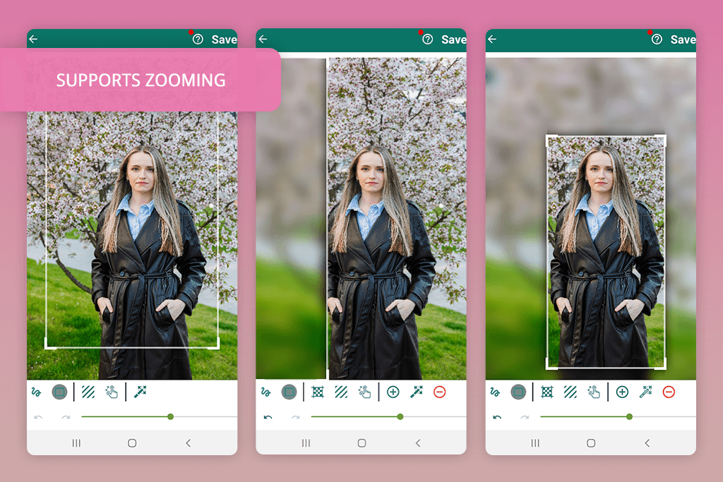 blur video and photo editor interface