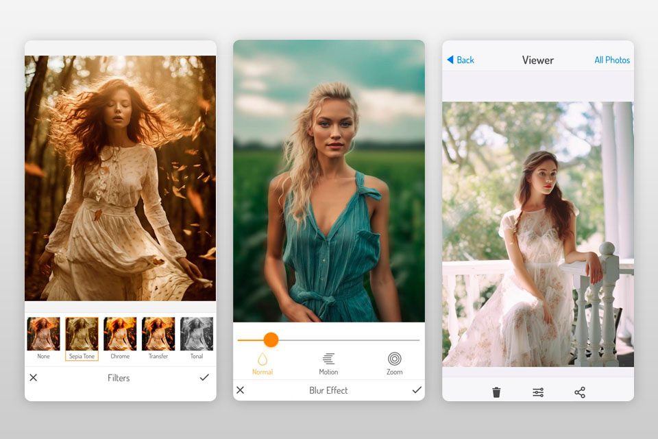 blurize ai camera app interface