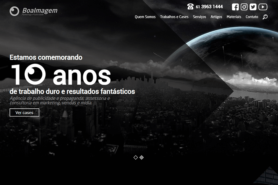 site de interface de boa imagem