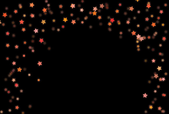 hamparan bokeh bintang