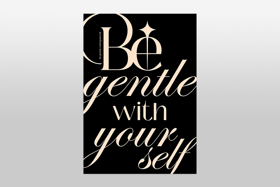 bold typography only poster ideas