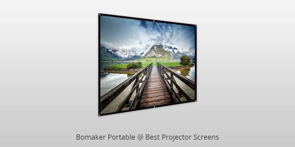 bomaker portable projector screen