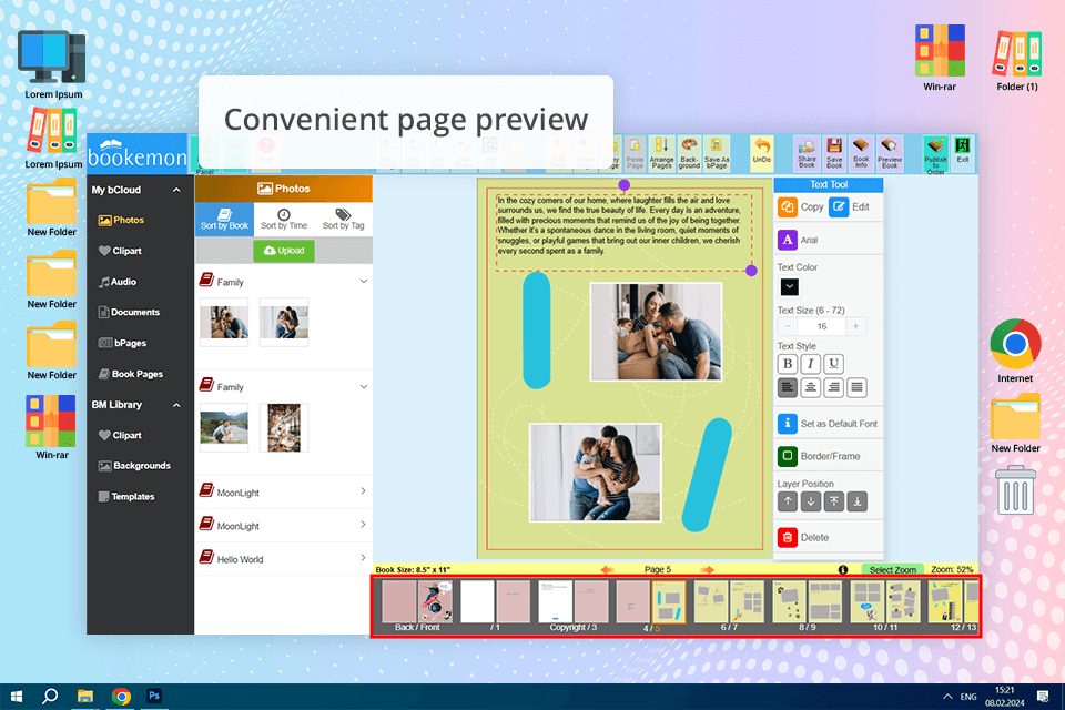 bookemon book design software