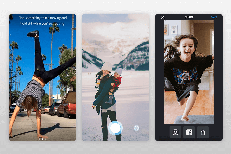 boomerang video editors for instagram interface