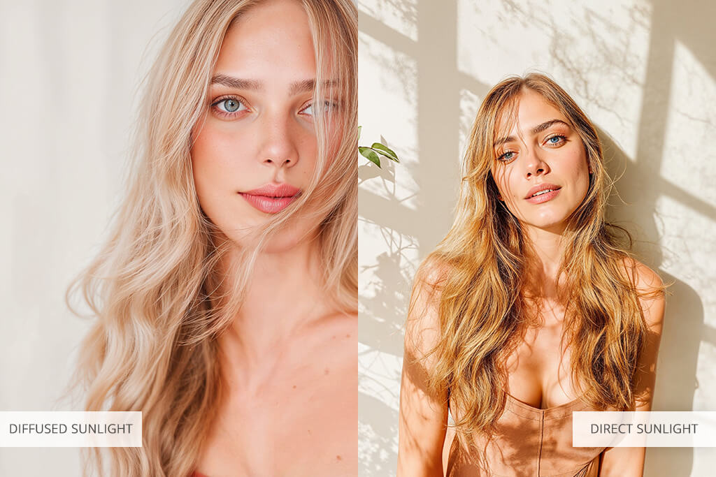 boudoir lighting diffused vs direct