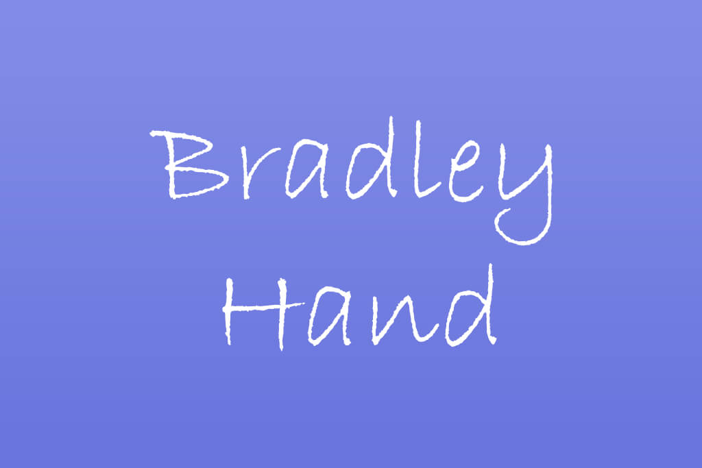 bradley hand most hated fonts