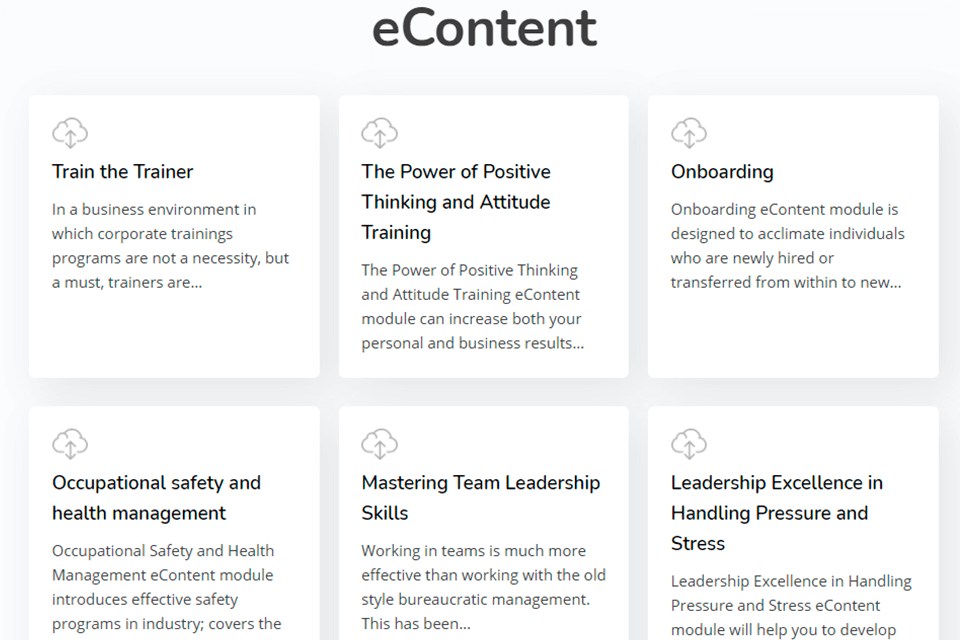 brain concert interface econtent