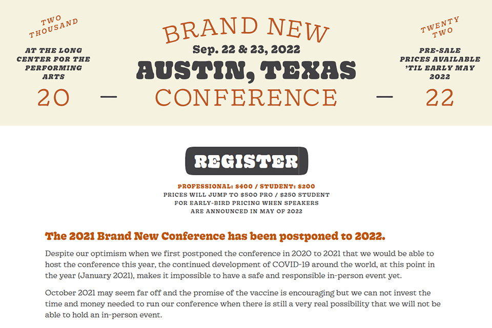 brand new creative conference