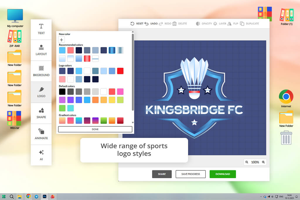 brandcrowd sports logo maker