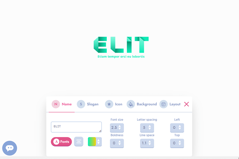 brandmark io ai logo generator interface