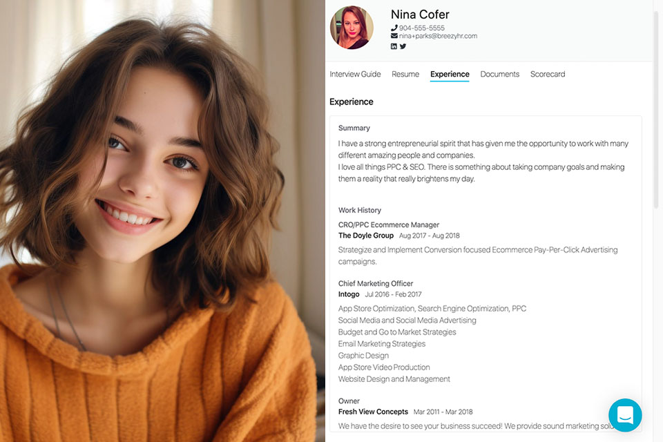 breezy hr video interviewing software