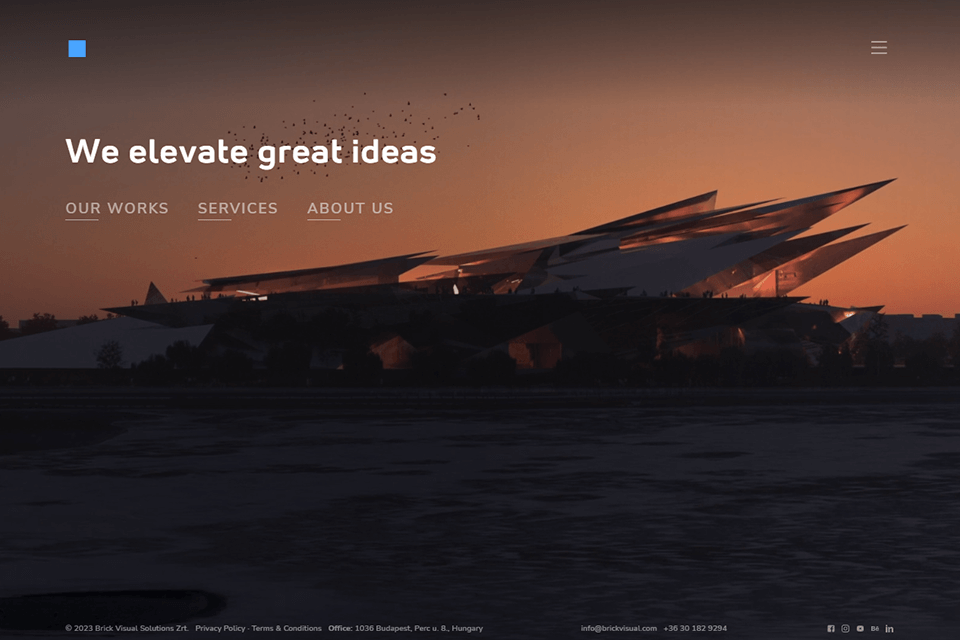 brick visual architectural rendering company interface