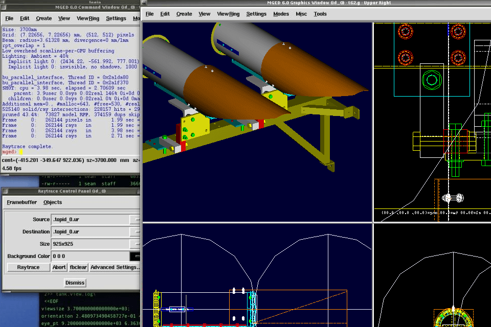 BRL-CAD واجهة البرنامج مفتوحة المصدر