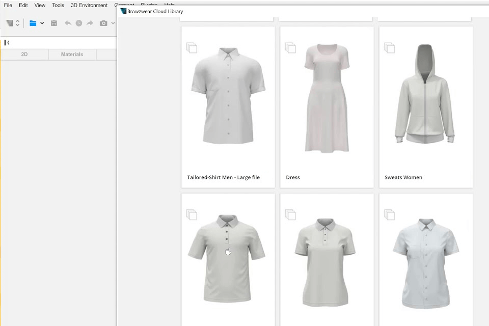 browzwear collections to showcase