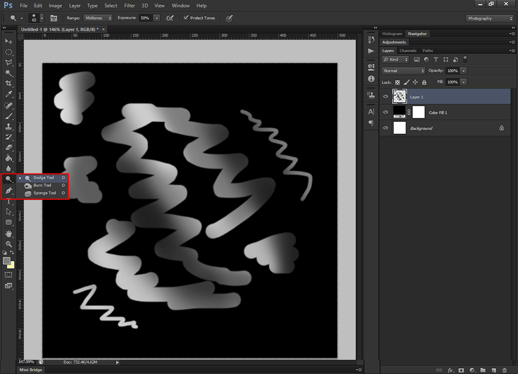 brushes and filters areas