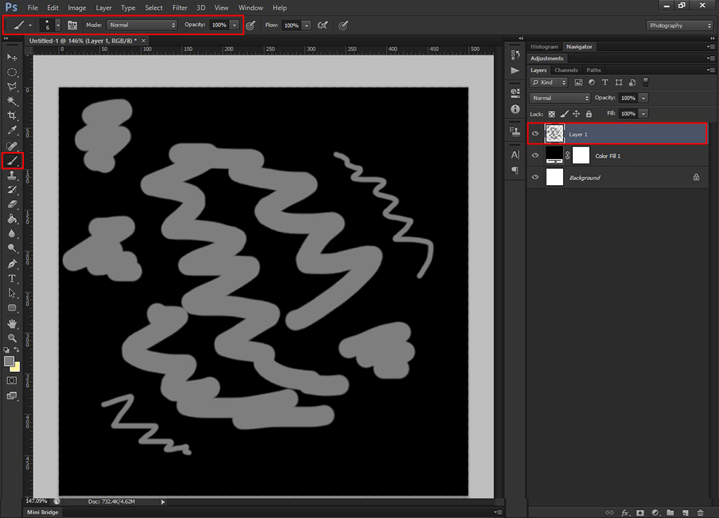 brushes and filters brush tool