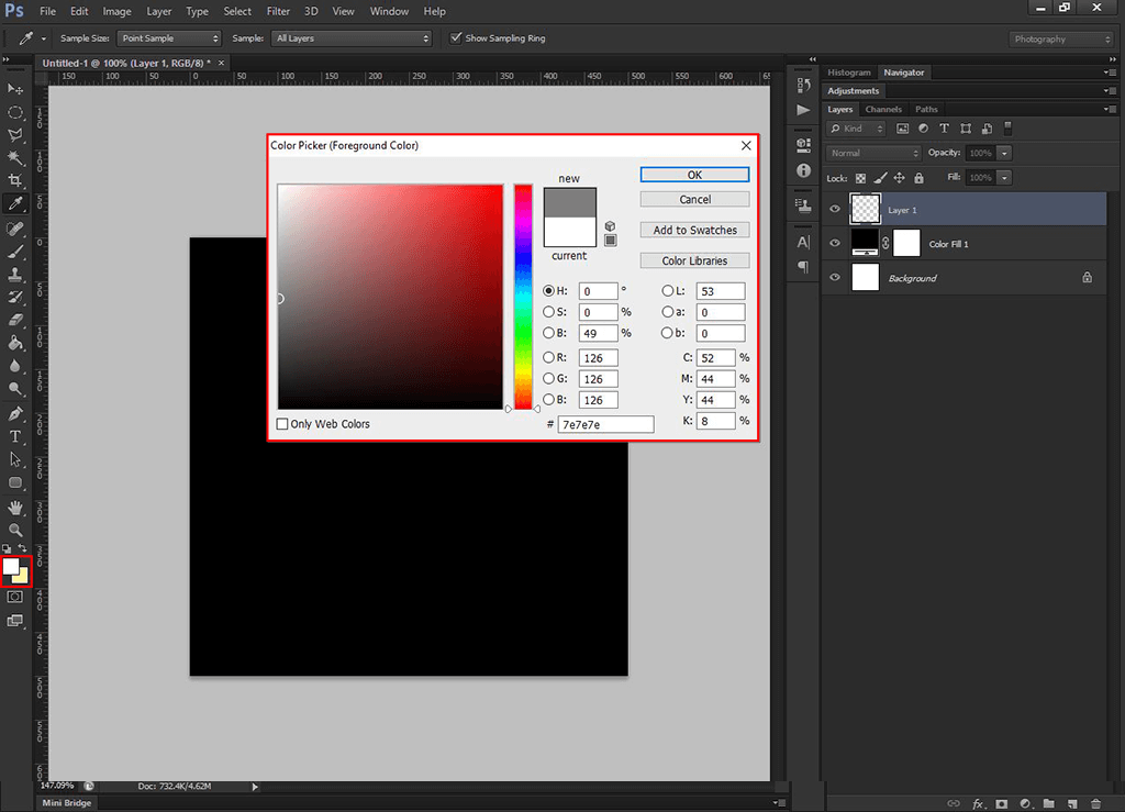 brushes and filters selection