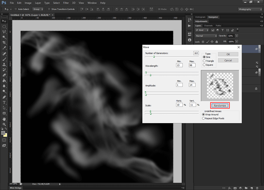 brushes and filters wave filter