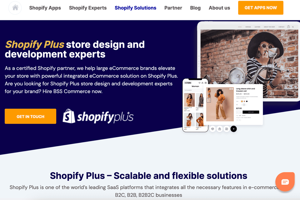 bss commerce shopify development company website