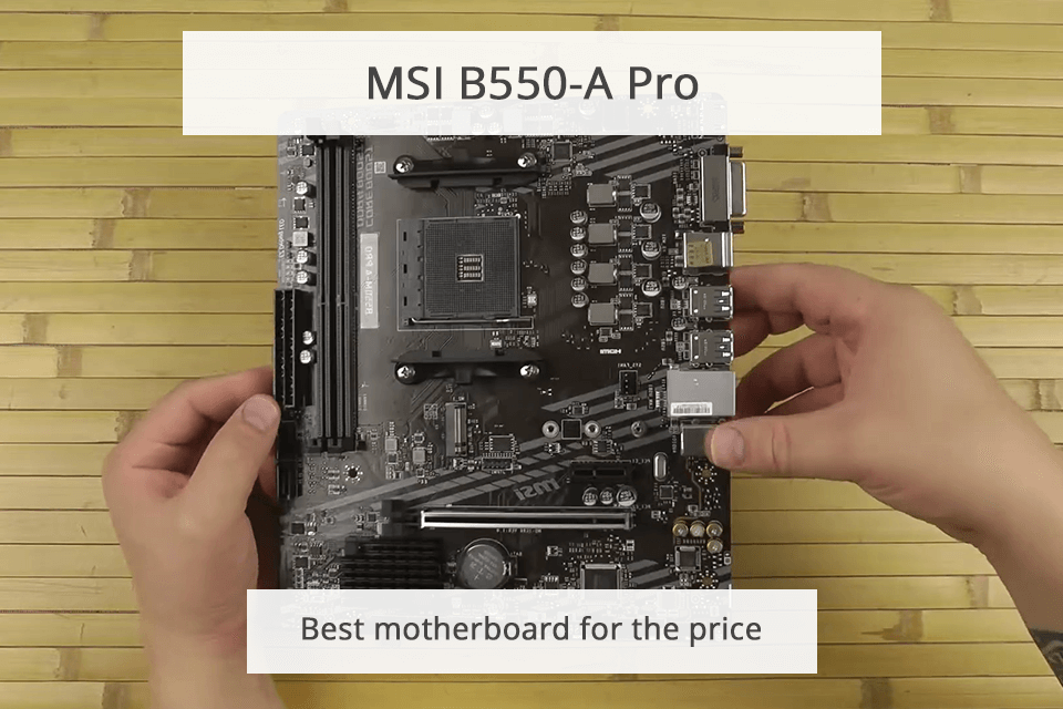 budget motherboard msi b550-a pro