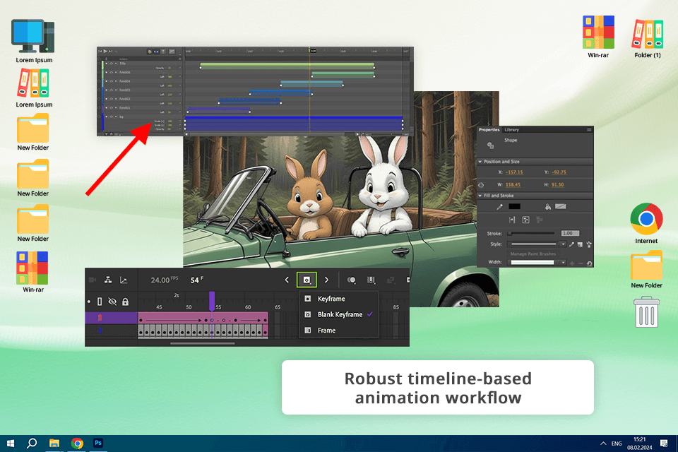 adobe animate interface