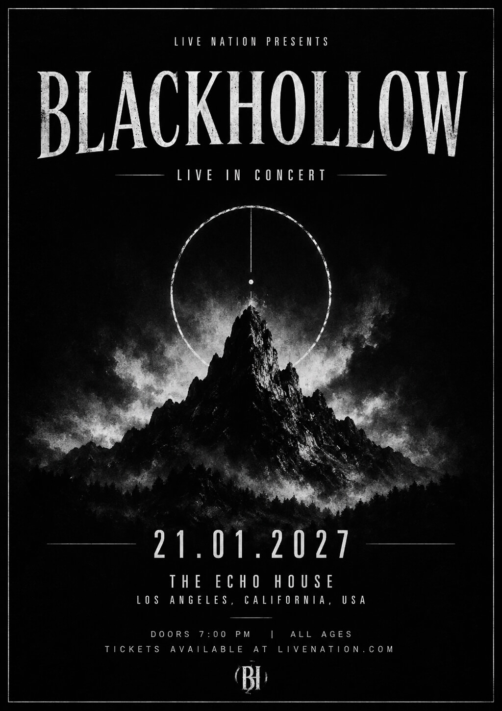 bw concert flyer idea