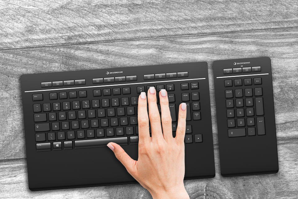 cad keyboard with wrist rest