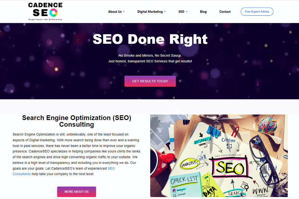 cadenceseo agency interface