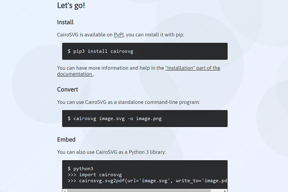 cairosvg jpg to svg converter interface