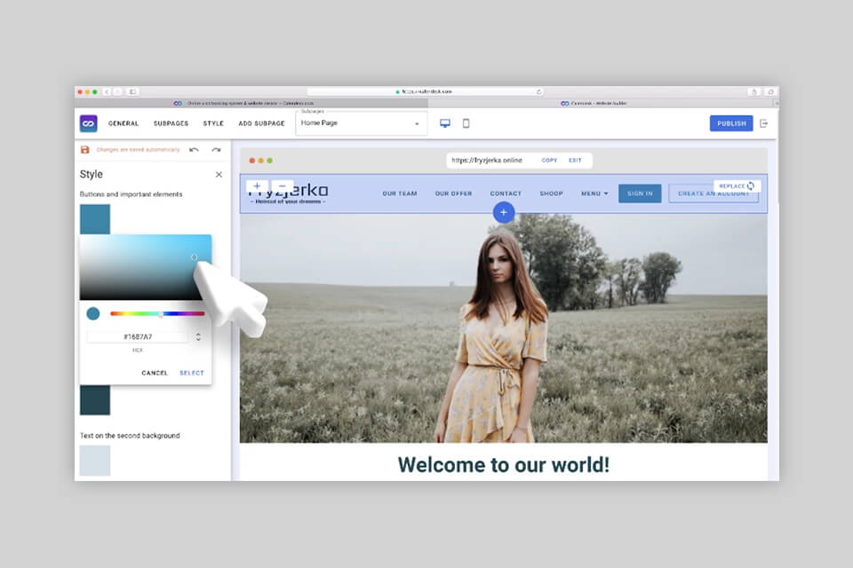 calendesk software website creation