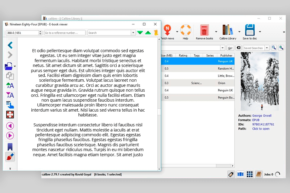 واجهة برنامج نشر كتاب عيار