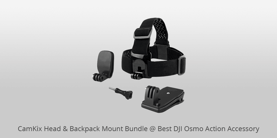 camkix head & backpack mount bundle dji osmo action accessories